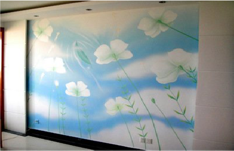 内江画墙绘怎么画好白云的蓬松感？