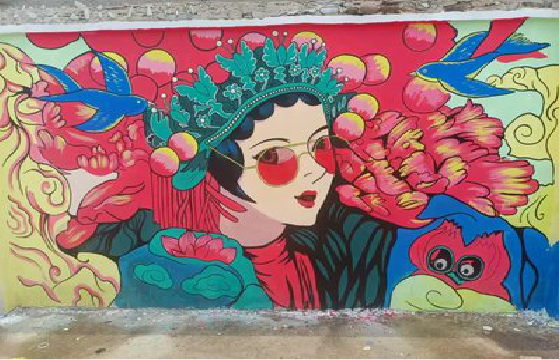 内江墙体彩绘-网红墙