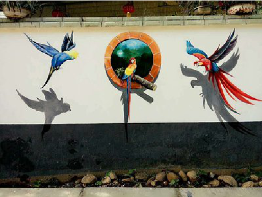 内江视觉错位-3D墙绘设计