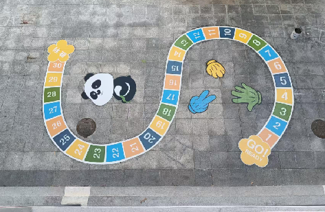 内江地面游戏彩绘