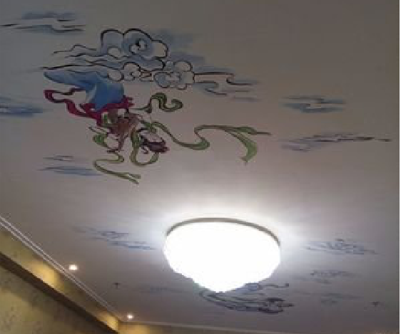 内江如何快速绘制天花板上的手绘墙？